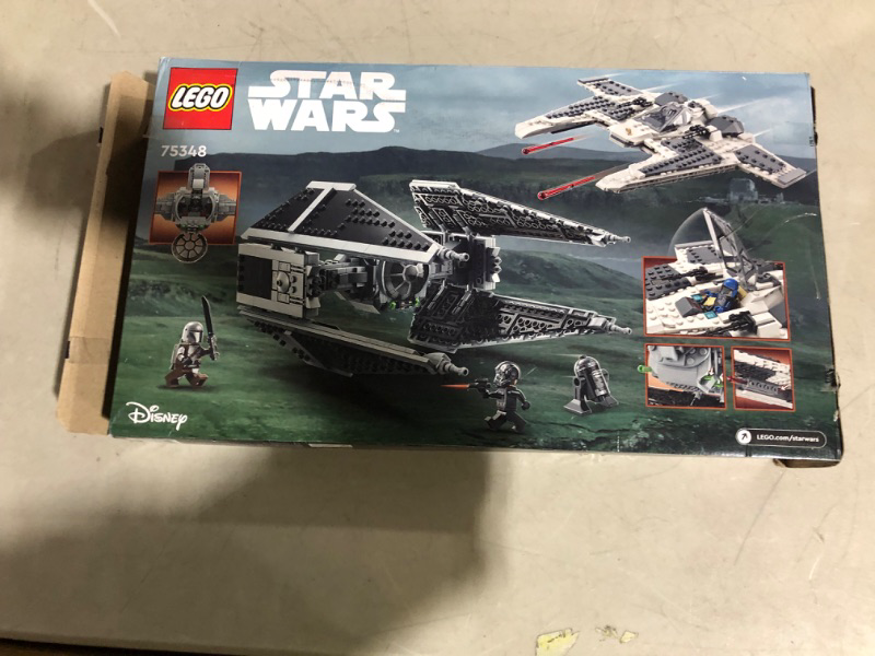 Photo 2 of LEGO Star Wars Mandalorian Fang Fighter vs. TIE Interceptor 75348 Building Toy Set, May The 4th Star Wars Gift for Fans Aged 9 and Up; with 3 Characters Including The Mandalorian