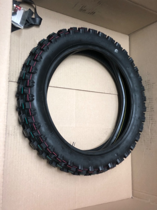 Photo 2 of MMG Bundle Combo Knobby Tire with Inner Tube 3.00-10 Front or Rear Trail Off Road Dirt Bike Motocross Pit