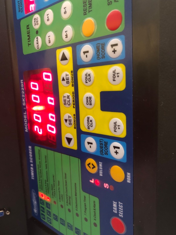 Photo 2 of *FRONT SIDE DOES NOT TURN ON* SSG Multisport Indoor Tabletop Scoreboard (EA)
