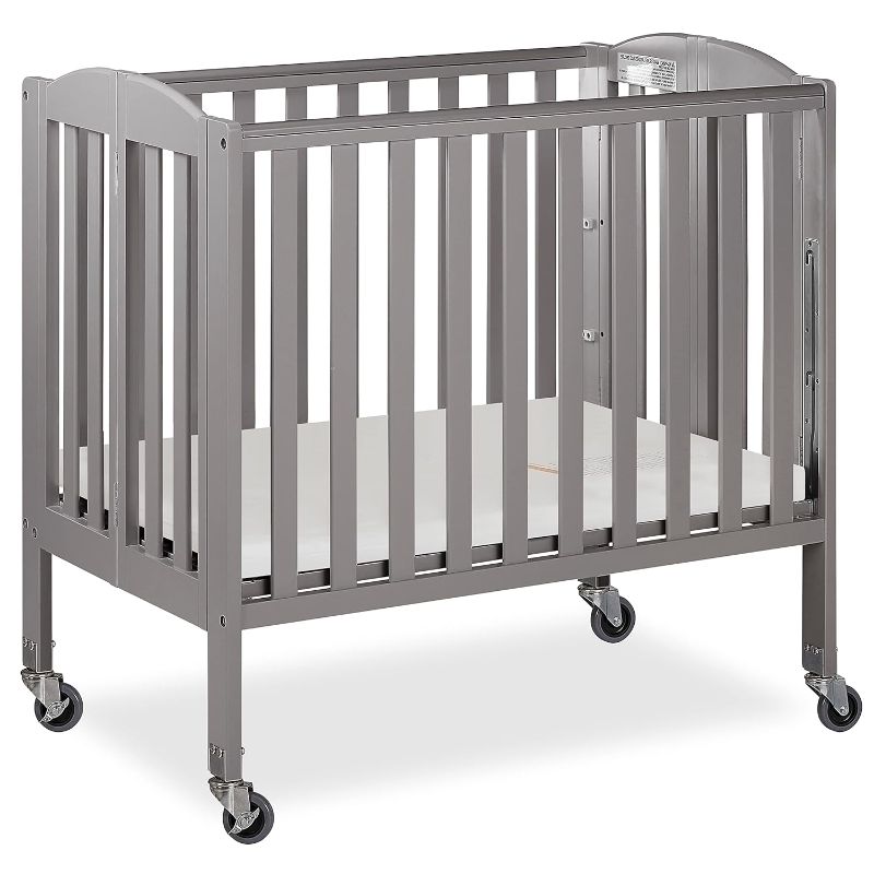 Photo 1 of Dream On Me 3-in-1 Folding Portable Crib, Steel Grey, Large
