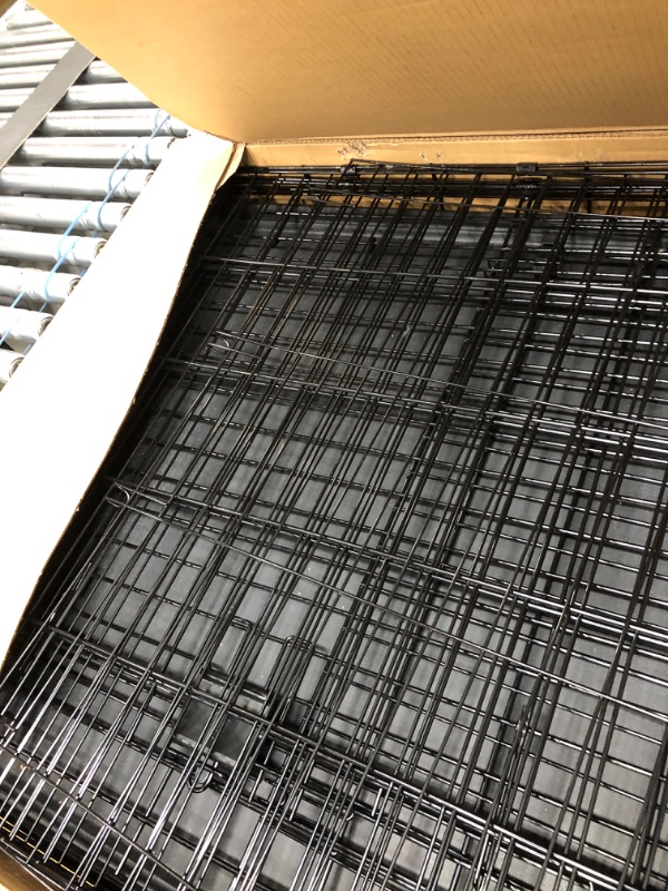 Photo 1 of  ONLY CAGE*** Amazon Basics Foldable Metal Wire Dog Crate with Tray, Single or Double Door Styles 48“ Single Door w/ Divider Crate + Crate Cover
