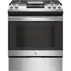 Photo 1 of GE 30 in. 5.3 cu. ft. Slide-In Gas Range in Stainless Steel with Griddle
