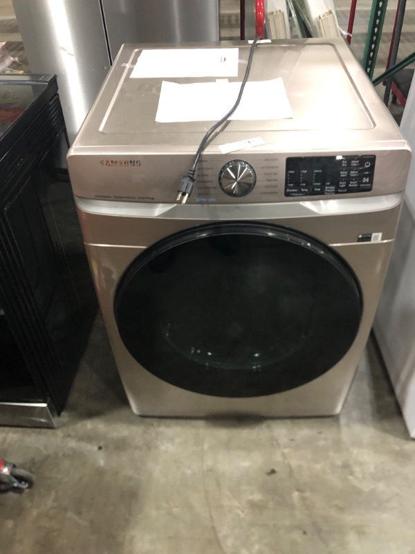 Photo 2 of Samsung
7.5 cu. ft. Stackable Vented Gas Dryer with Steam Sanitize+ in Champagne