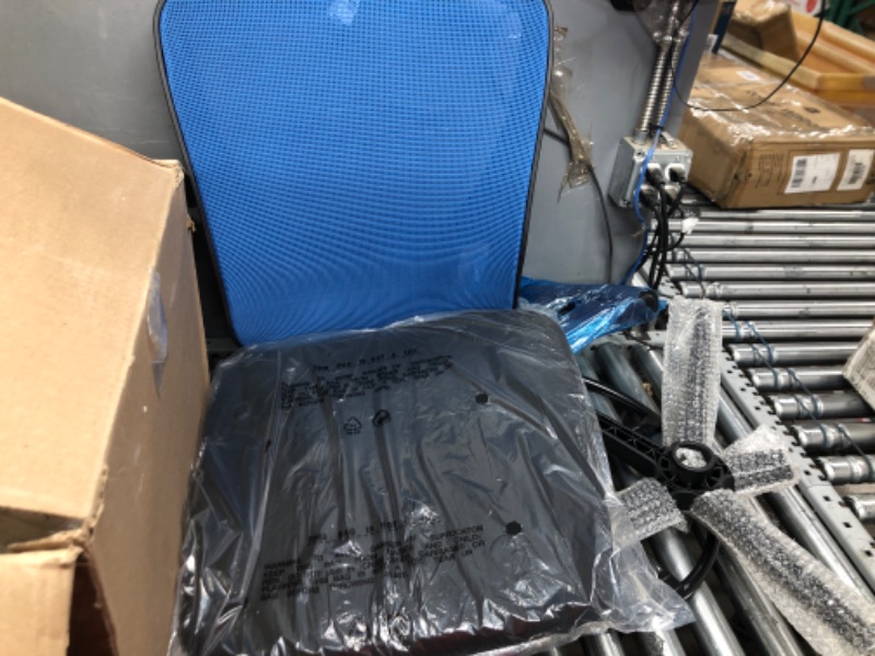 Photo 2 of *******UNKNOWN IF COMPLETE**************
Hodedah Mid Back Mesh Office Chair with Adjustable Height, Blue
