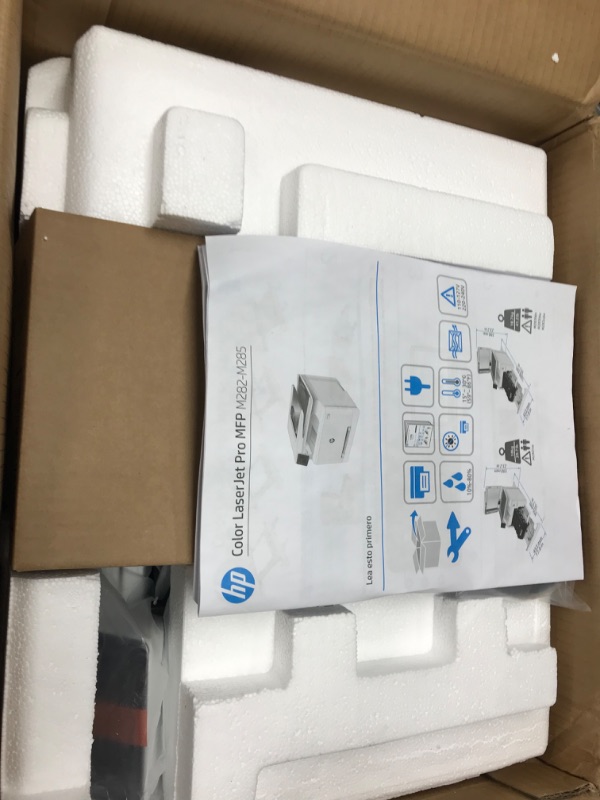 Photo 2 of HP Color LaserJet Pro M283fdw Wireless All-in-One Laser Printer, Remote Mobile Print, Scan & Copy, Duplex Printing, Works with Alexa (7KW75A), White