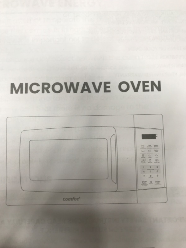 Photo 1 of Comfee microwave