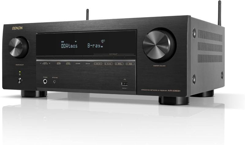 Photo 1 of 
Denon AVR-X2800H 7.2 Ch Receiver (2022 Model) - 8K UHD Home Theater AVR (95W X 7), Wireless Streaming via Built-in HEOS, Bluetooth & Wi-Fi, Dolby Atmos,...
