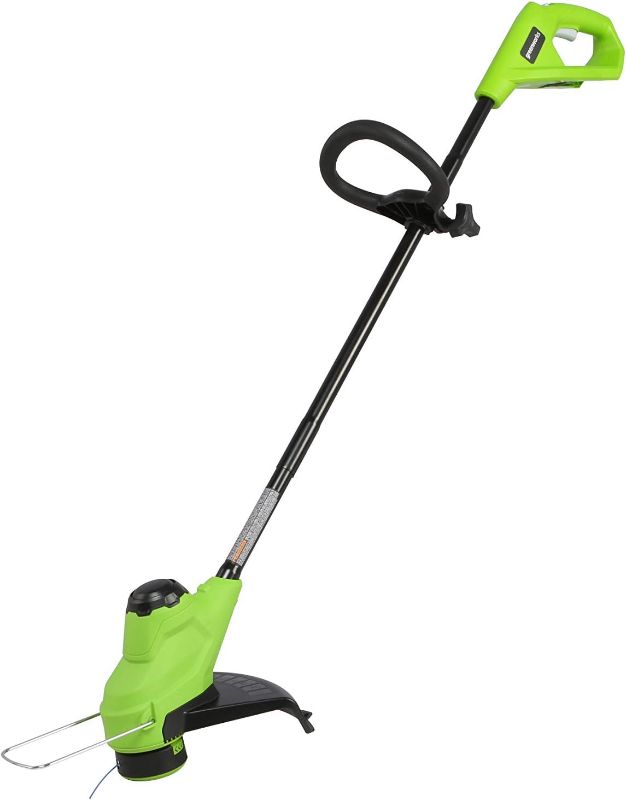 Photo 1 of * used * see images * no battery * 
Greenworks 24V 10" Cordless TORQDRIVE™ String Trimmer, Tool Only
