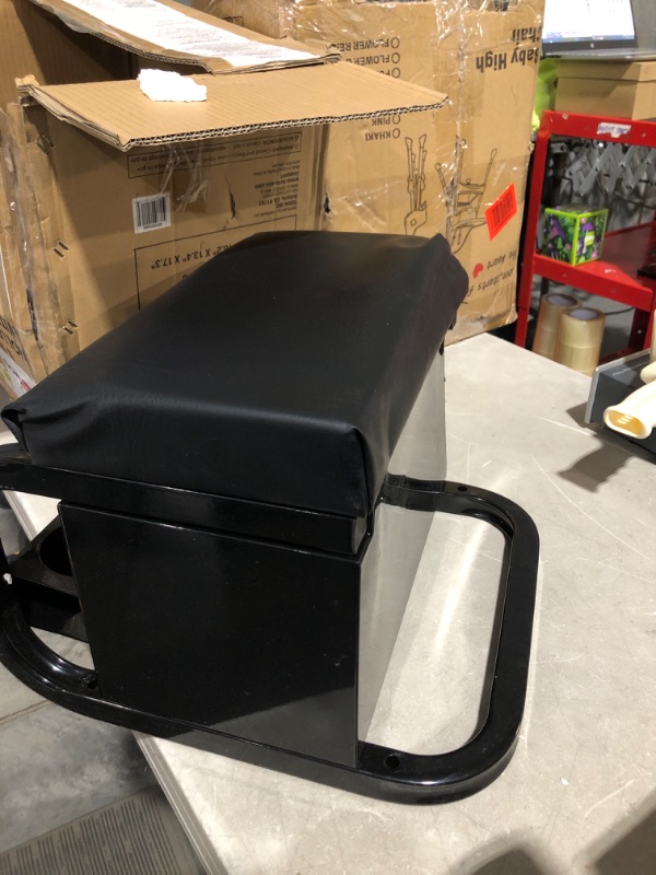 Photo 5 of * tear on cushion * see all images * 
BIG RED Rolling Creeper Garage/Shop Seat: Padded Mechanic Stool with 3-Drawer Tool Chest Storage, Black