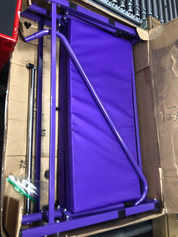Photo 2 of 
Seliyoo fodable Gymnastic kip bar, Gymnastics bar for Kids Ages 3-12,Adjustable Height from 33" to 49", Safety and Durable Triangle Base...
Color:Purple-Mat