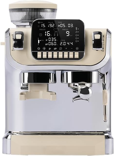 Photo 1 of Mcilpoog Espresso Machine with Milk Frother?Semi Automatic Coffee Machine with Grinder,Easy To Use Espresso Coffee Maker with 6 inch Large Screen,15 Bar Pressure Pump,PID Temperature Control.?TC520?
