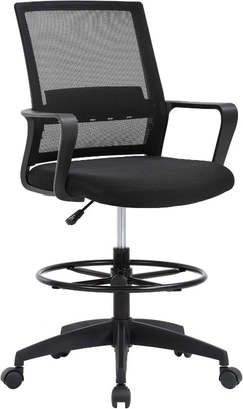 Photo 1 of **PARTS ONLY** **SEE CLERK NOTES** Drafting Chair Tall Office Chair