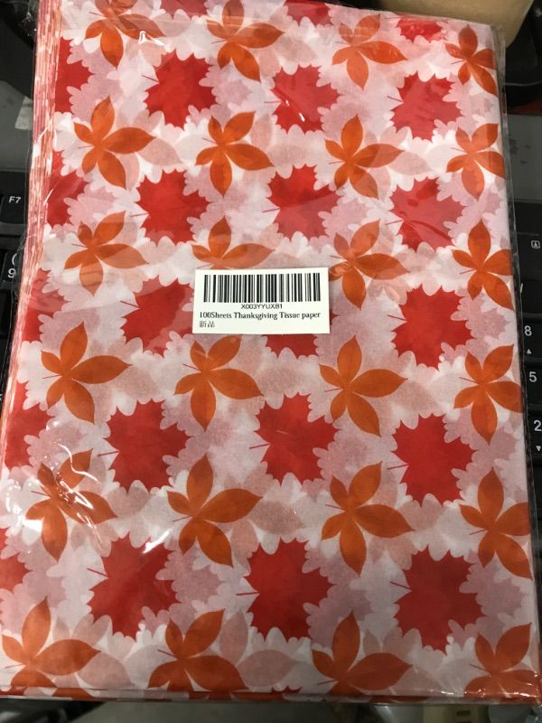 Photo 1 of 100 SHEETS THANKSGIVING TISSUE PAPER 