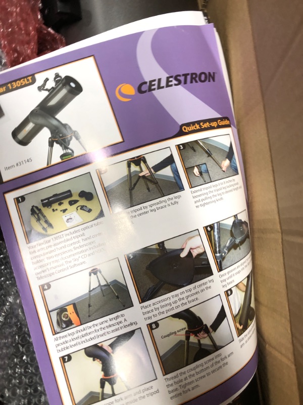 Photo 5 of Celestron - NexStar 130SLT Computerized Telescope - Compact and Portable - Newtonian Reflector Optical Design - SkyAlign Technology - Computerized Hand Control - 130mm Aperture 130 SLT Newtonian Single