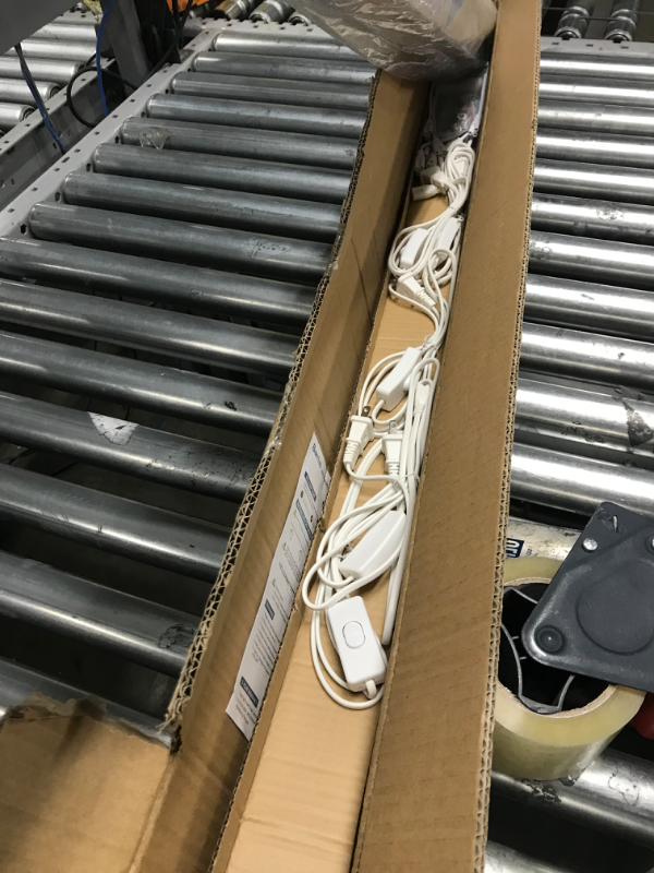 Photo 1 of (Pack of 6) Barrina LED T5 Integrated Single Fixture, 4FT, 2200lm, 4000K (Daylight Glow), 20W, Utility Shop Light, Ceiling and Under Cabinet Light, Corded Electric with Built-in ON/Off Switch
(see notes about functionality)