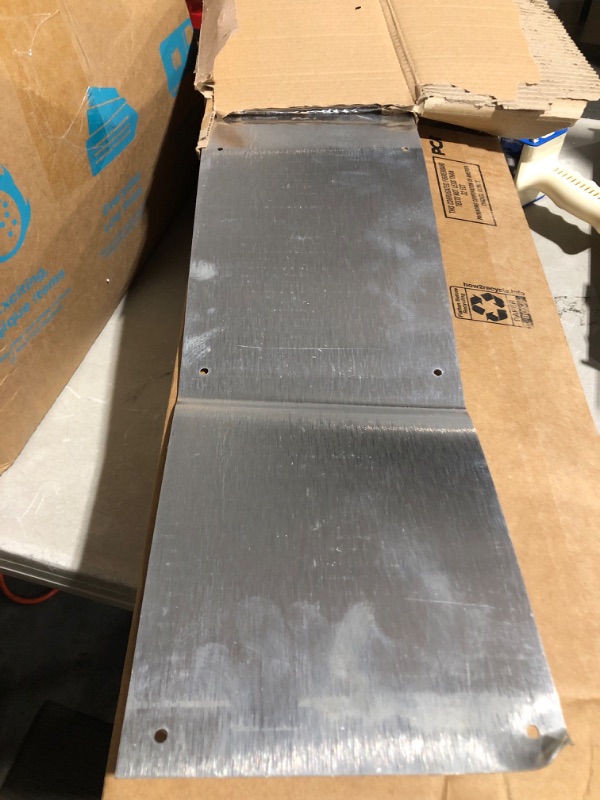 Photo 1 of * used * see images for damage *
Designers Impressions Satin Nickel 6" x 30" Kick Plate