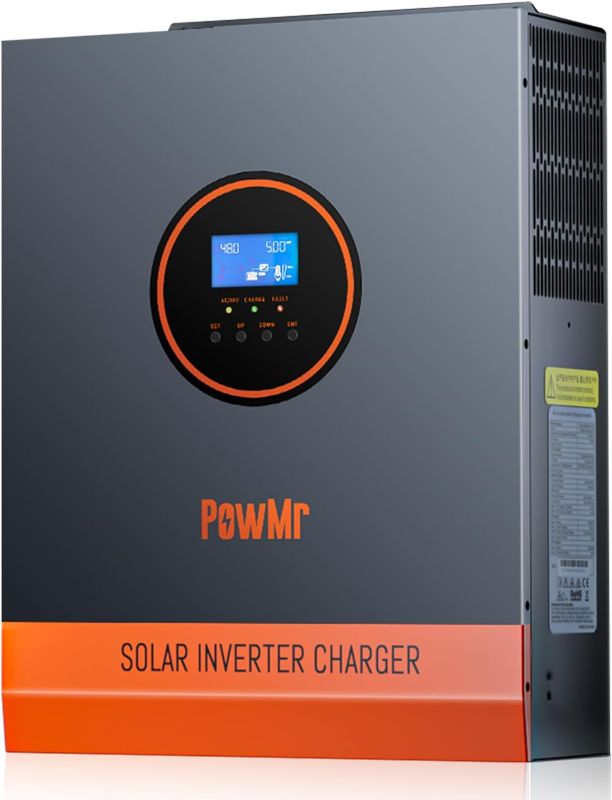 Photo 1 of 5000 Watt Solar Inverter Pure Sine Wave 48V 110V, Off-Grid 5KW Power Inverter Built in 80A MPPT Controller, 40A AC Charger, Max.PV Input 500V, Support Utility/Generator/Solar Charge