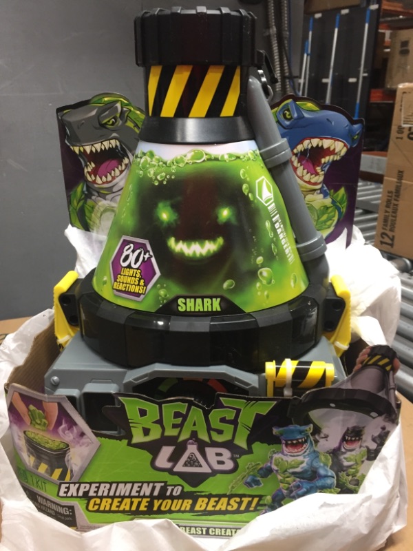 Photo 2 of Beast Lab – Shark Beast Creator. Add Ingredients & Follow The Experiment's Steps to Create Your Beast! with Real Bio Mist & 80+ Lights, Sounds and Reactions – Shark Style May Vary Sharks