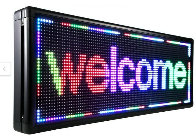 Photo 1 of 20mm RGY 1 Row Programmable Scrolling LED Sign (15.1" x 40.2")
