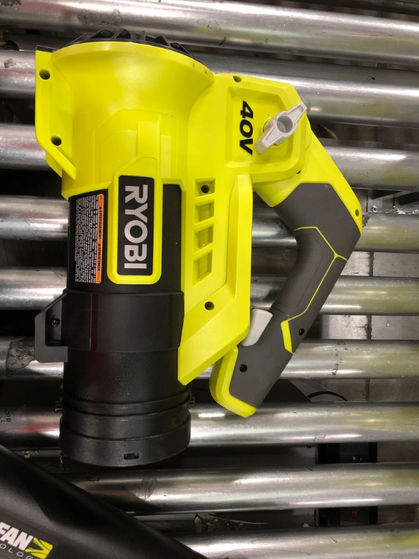 Photo 2 of **NOTES** RYOBI 110 MPH 525 CFM 40-Volt Lithium-Ion Cordless Variable-Speed Jet Fan Bare Tool Leaf Blower, Battery and Charger Not Included