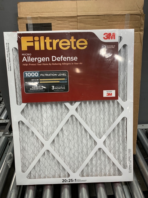 Photo 2 of 3M Filtrete Allergen Defense Filter AD03-2PK-6E-NA, MPR 1000, 20 in x