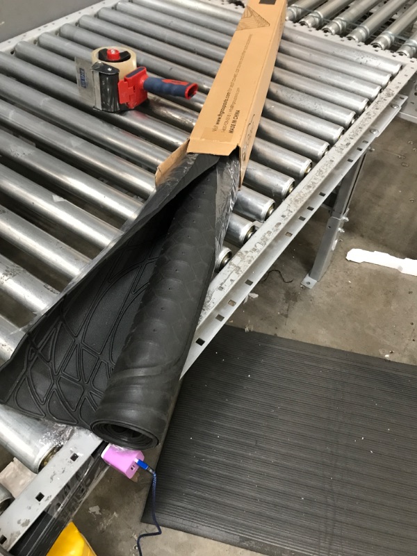 Photo 2 of FH Group F16403BLACK ClimaProof™ for all weather protection Universal Fit Black Cargo Mats fits most Cars, SUVs, and Trucks (Semi Custom Trimmable Vinyl, 55” x 32)