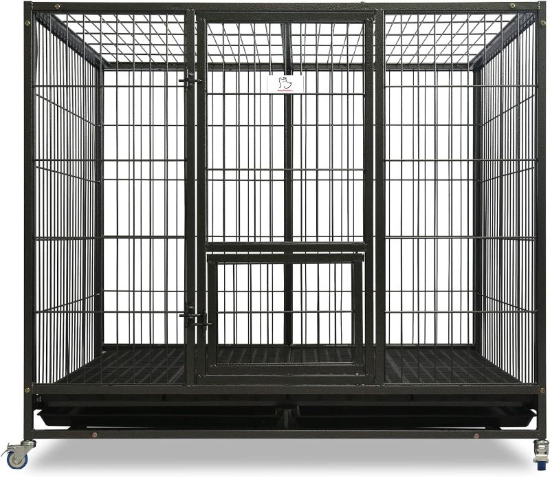 Photo 1 of (SEE NOTES) Amazon Basics 59cm(L) x 11cm(W)x37.5cm(H) Black Dog Pet Cage 