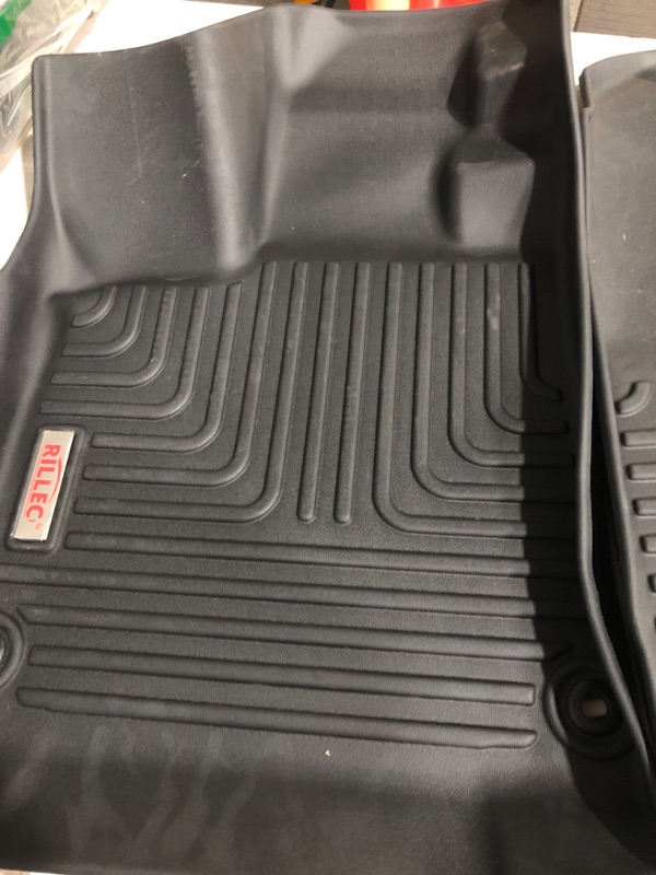 Photo 3 of * used * see all images *
RILLEC Floor Mats 3 Row Liners Set Black Custom Fit 