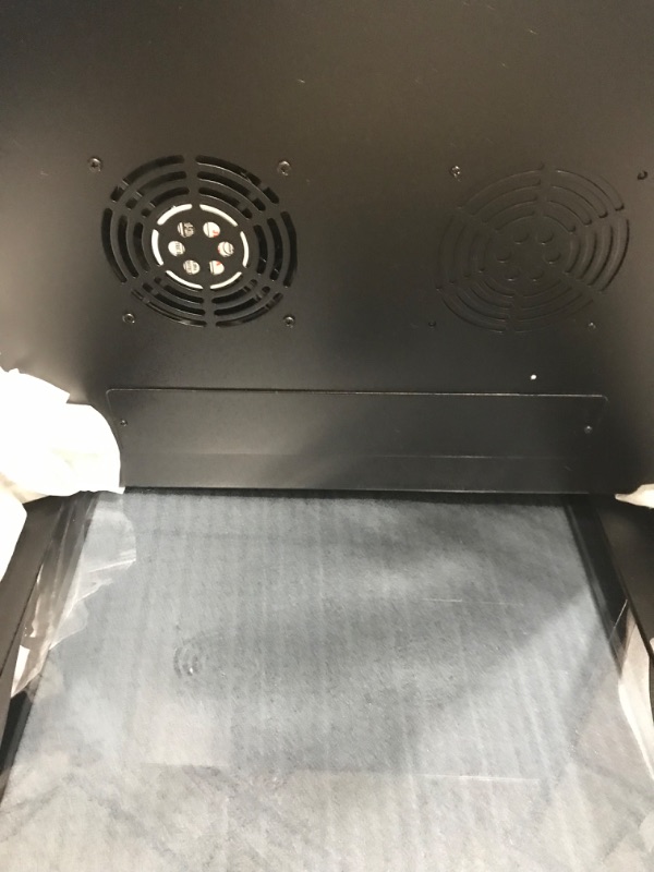 Photo 1 of RackPath 9U Performance Wall Mount Server Cabinet Network Rack Enclosure, Quiet Cooling Fan, Locking Glass Door, Black