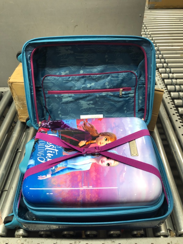 Photo 3 of AMERICAN TOURISTER Disney Hardside Luggage with Spinner Wheels, Frozen, 2-Piece Set (18/20)