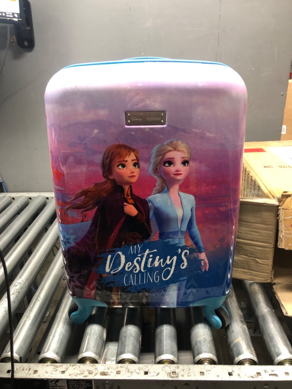 Photo 2 of AMERICAN TOURISTER Disney Hardside Luggage with Spinner Wheels, Frozen, 2-Piece Set (18/20)