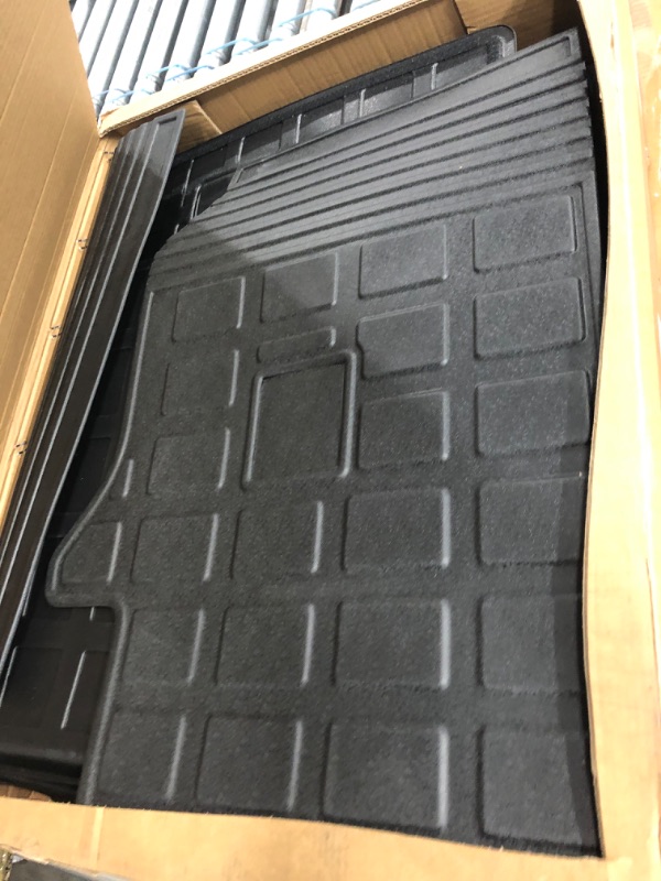 Photo 2 of powoq Cargo Mat Compatible with 2019-2023 Jeep Cherokee Floor Mats TPE Backrest Mat Trunk Mat Replacement for 2019 2020 2021 2022 2023 Jeep Cherokee Accessories(Rear Trunk Mat+Backrest Mat+Floor Mat)