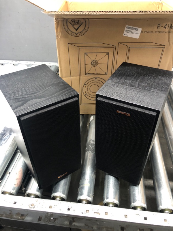 Photo 2 of Klipsch R-41M Powerful Detailed Bookshelf Home Speaker Set of 2 Black Pair