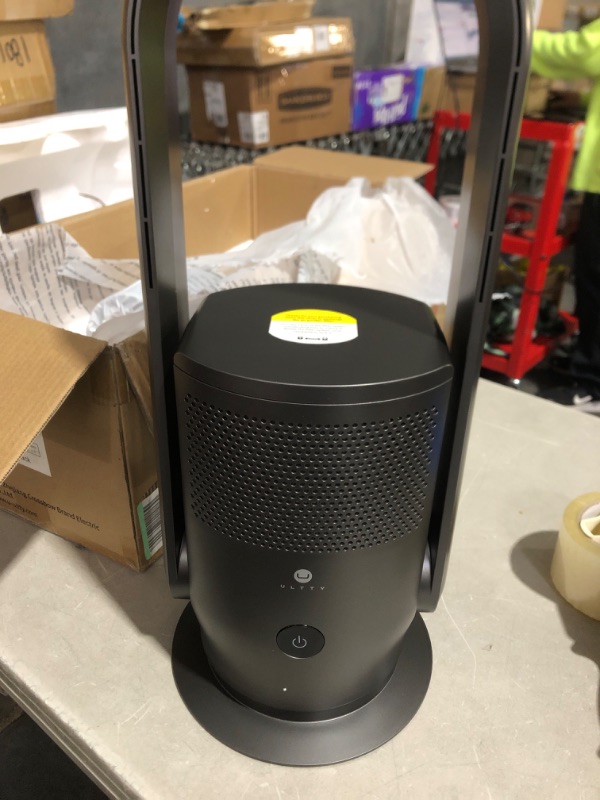 Photo 2 of * sold for parts only * 
ULTTY Bladeless Tower Fan and Air Purifier in one, 90° Oscillating Bladeless Fan with Remote, Touch, 8H Timer