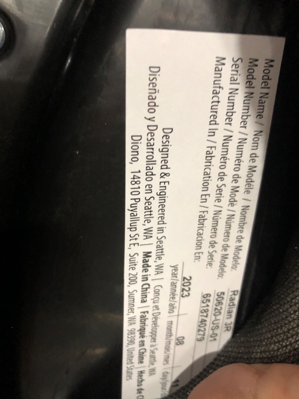 Photo 2 of Diono Radian 3R, 3-in-1 Convertible Car Seat, Rear Facing & Forward Facing, 10 Years 1 Car Seat, Slim Fit 3 Across, Jet Black Radian 3R Fits 3 Across Black Jet