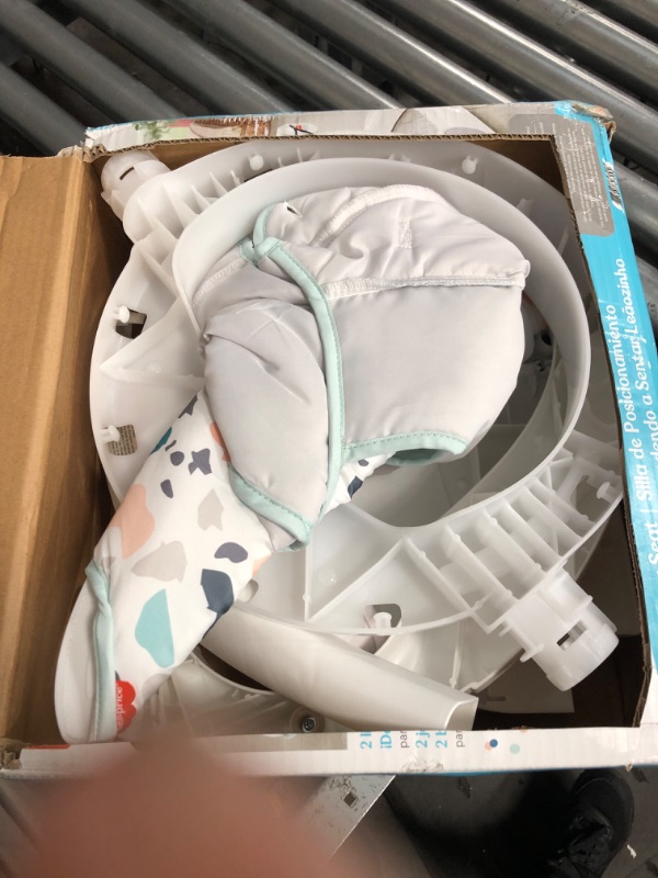 Photo 1 of Fisher-Price Portable Baby Chair Sit-Me-Up Floor Seat With Developmental Toys & Machine Washable Seat Pad, Pacific Pebble