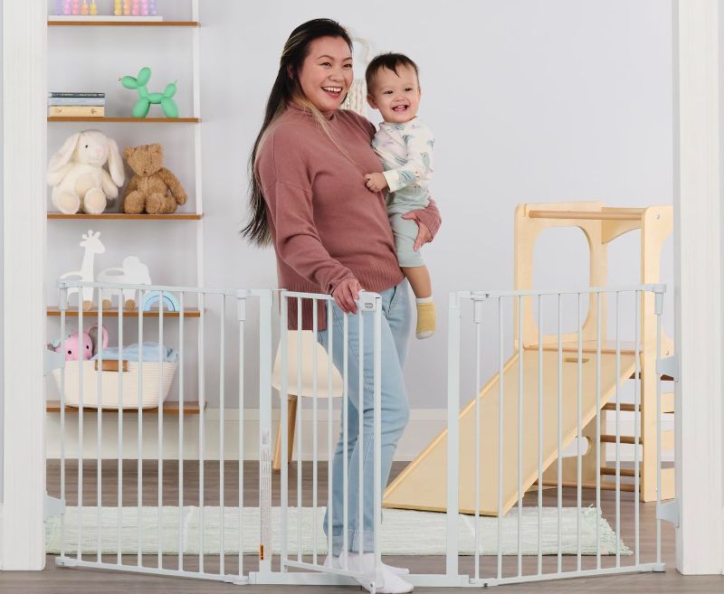 Photo 1 of 
Regalo 76 Inch Super Wide Configurable Baby Gate, 3-Panel, Includes Wall Mounts and Hardware
Size:White
Color:76 Inch