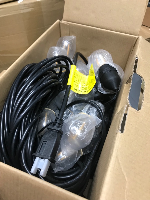 Photo 1 of XMCOSY+ Outdoor String Lights, 98 Ft Smart Patio Lights LED String Lights, 30 Dimmable Edison Shatterproof Bulbs, WiFi Control, Work with Alexa, Waterproof String Lights for Outside Bistro Porch