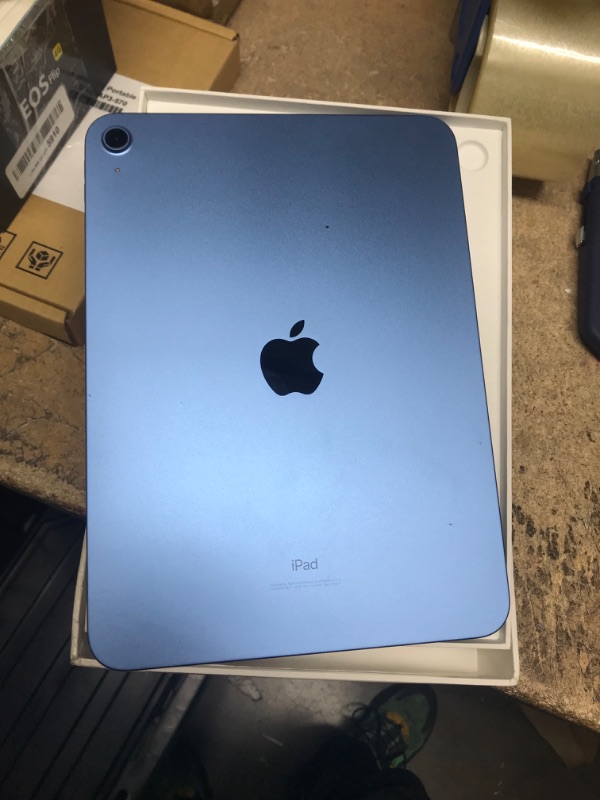 Photo 3 of Apple iPad (10th Generation): with A14 Bionic chip, 10.9-inch Liquid Retina Display, 256GB, Wi-Fi 6, 12MP front/12MP Back Camera, Touch ID, All-Day Battery Life – Blue WiFi 256GB Blue