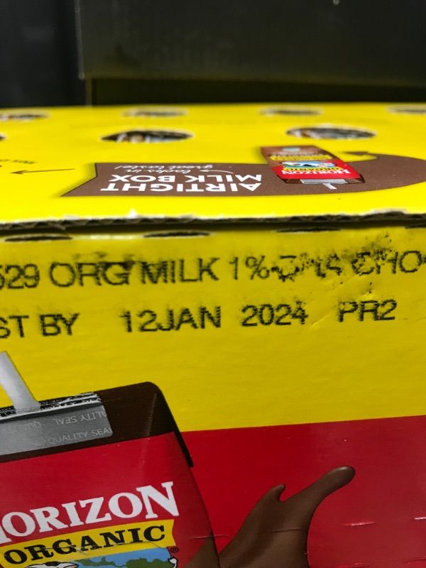 Photo 2 of Horizon Organic Milk, Lowfat, Organic, Chocolate - 12 pack, 8 fl oz milk boxes