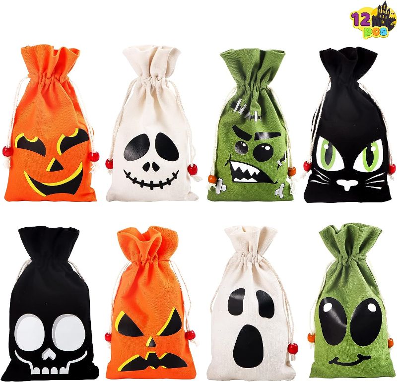 Photo 1 of 12 Drawstring Halloween Bags 