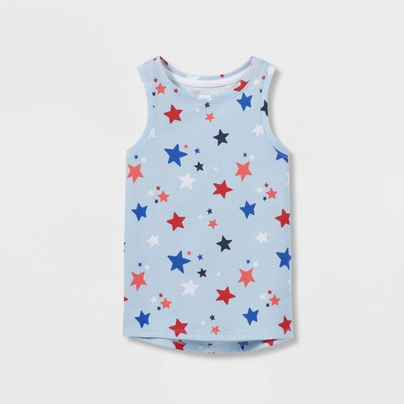 Photo 1 of Toddler Girls' Star Tank Top - Cat & Jack™ Light 18M
