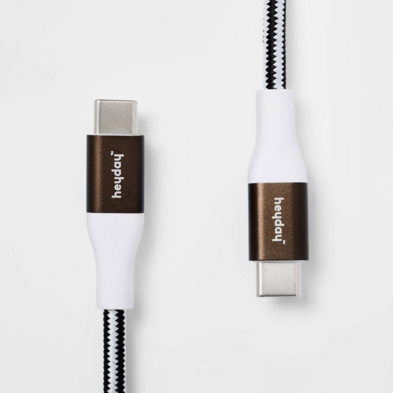 Photo 1 of Heyday 10' USB-C to USB-C Braided Cable - Gunmetal
