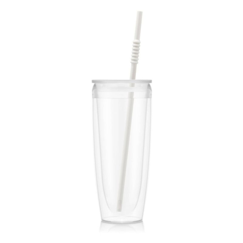 Photo 1 of Bodum 24oz Pavina to Go Double Wall Plastic Tumbler with Lid and Straw
