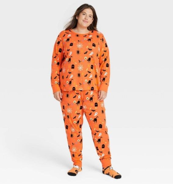 Photo 1 of Women's Halloween Matching Family Pajama Set - Hyde & EEK! Boutique™ Orange