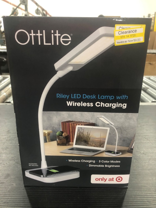 Photo 2 of LED Riley Wireless Charging Desk Lamp - OttLite