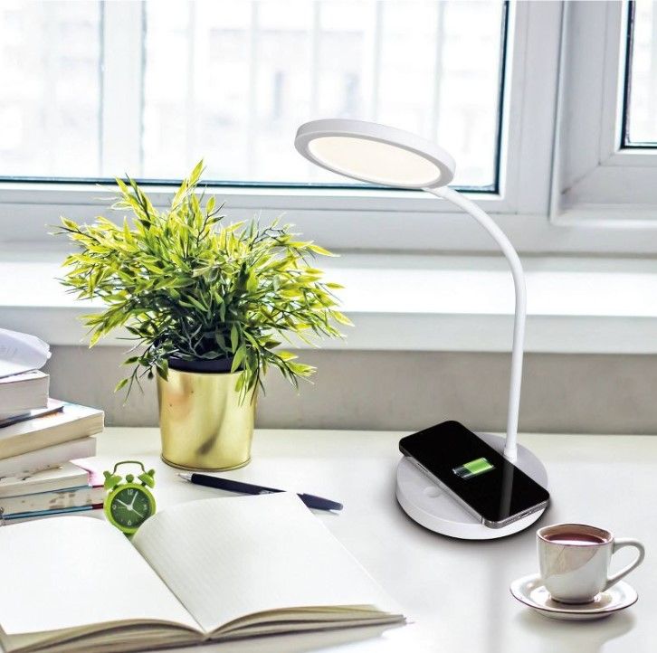 Photo 3 of LED Ryan Wireless Charging Desk Lamp - OttLite