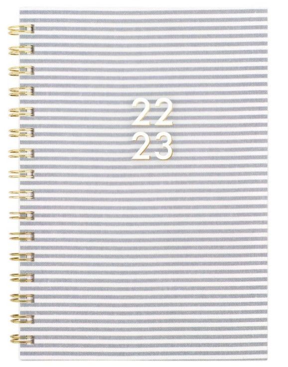 Photo 1 of 2022-23 Academic Planner Weekly/Monthly Frosted Textured Stripe - Sugar Paper Essentials 5.5 x 8.5 in 