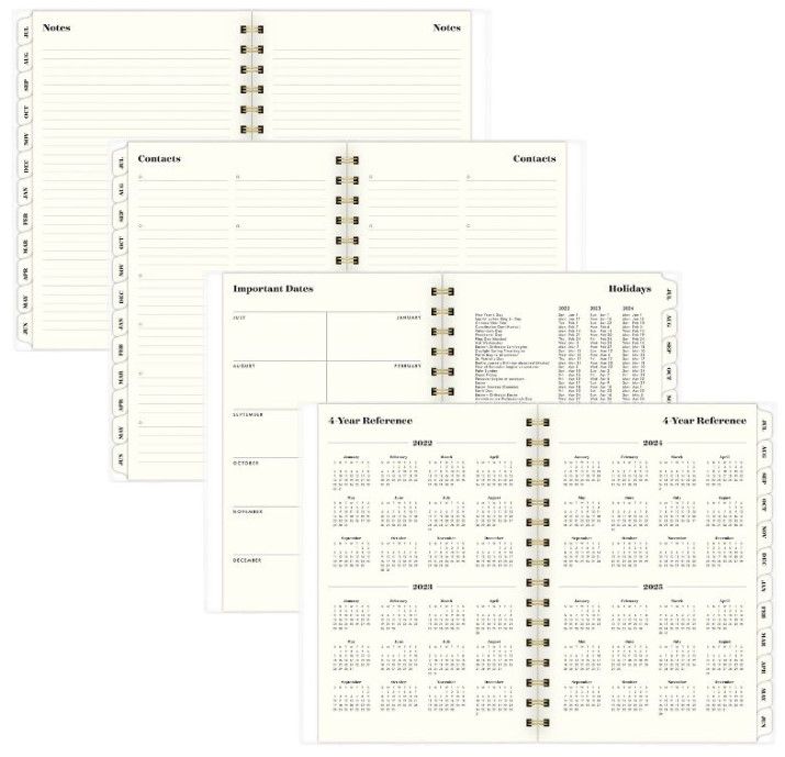 Photo 3 of 2022-23 Academic Planner Weekly/Monthly Workbook Frosted Poly Watercolor Floral - Rifle Paper Co. for Cambridge