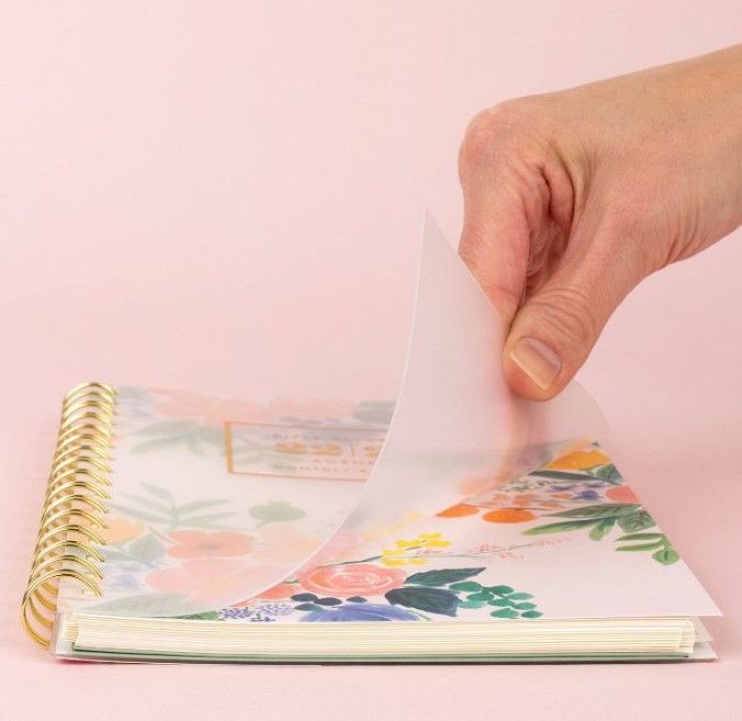 Photo 4 of 2022-23 Academic Planner Weekly/Monthly Workbook Frosted Poly Watercolor Floral - Rifle Paper Co. for Cambridge